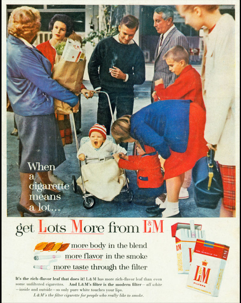 Bebés en anuncios de tabaco L&M