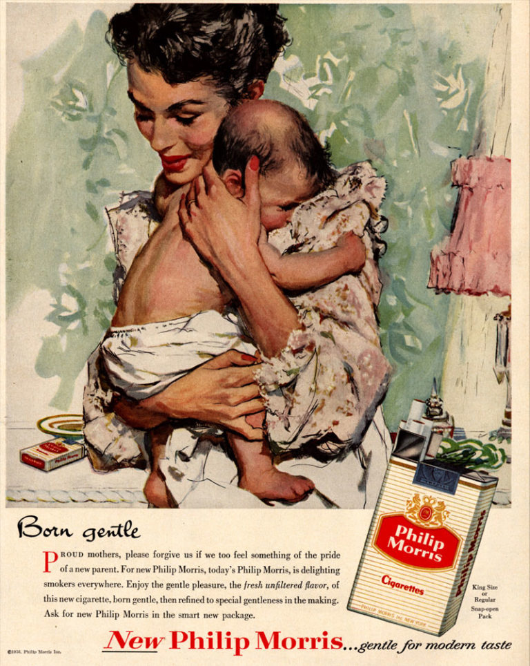 Bebés en anuncios de tabaco Philip Morris
